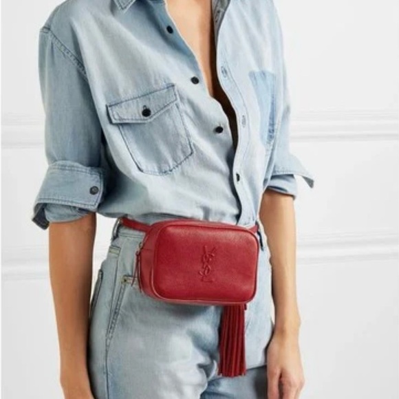 Saint Laurent Red Crossbody Bag - Picture 13 of 14